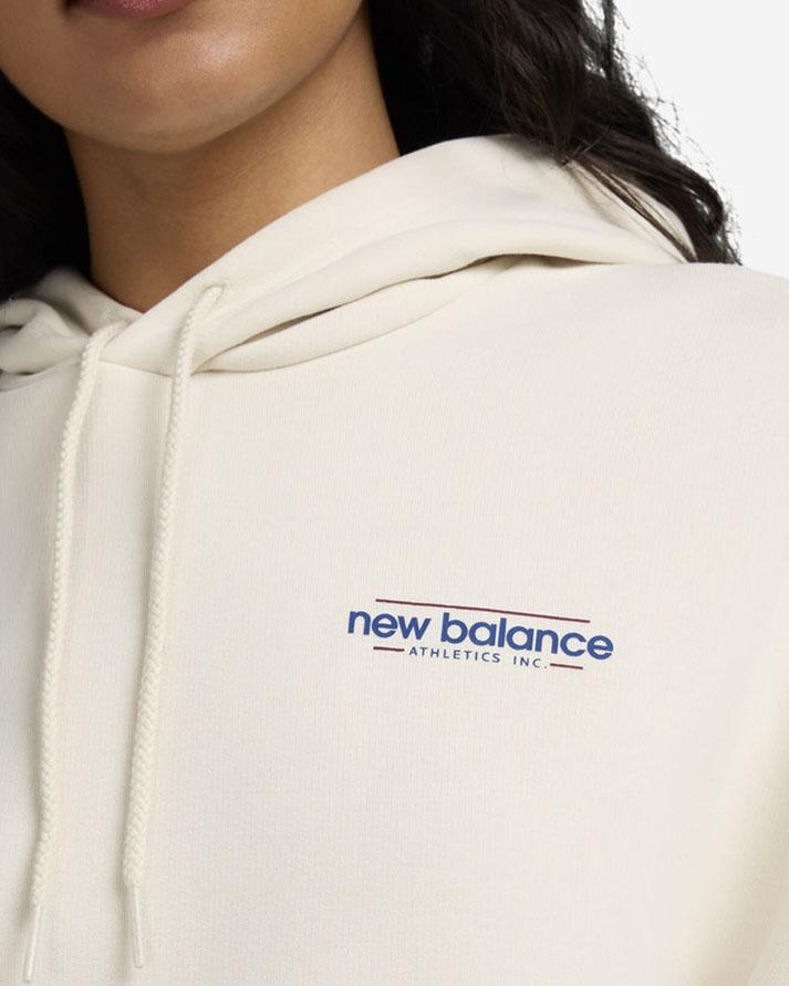 New Balance Tuta Completa reimagined fleece Panna Donna WT53515LIN NEW BALANCE