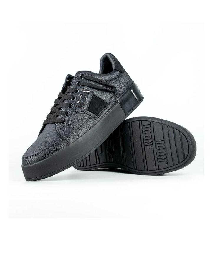 ICON Sneakers Pelle Nero Uomo IC04387SUNERO ICON