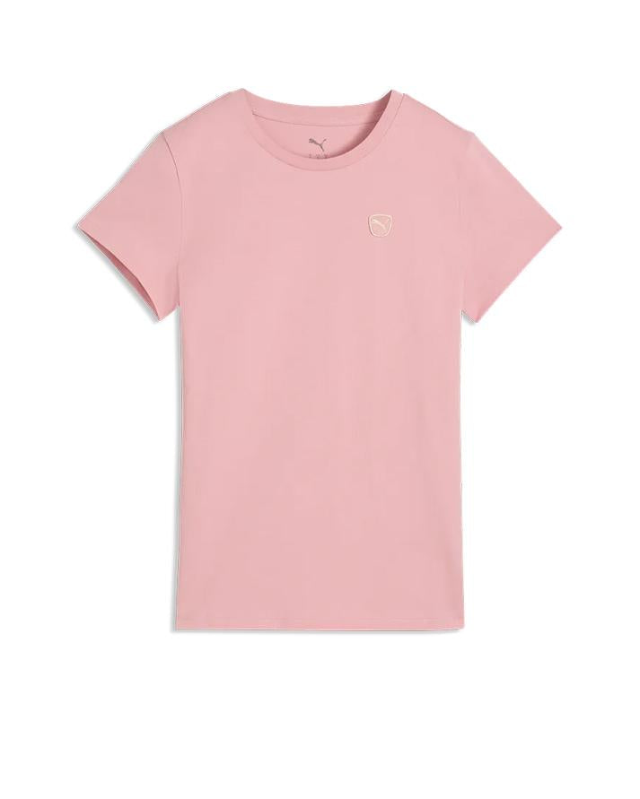 puma set completo ess elevated tee+shorts donna 