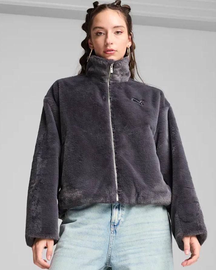 Puma soft fleece jacket antracite 62651769 PUMA