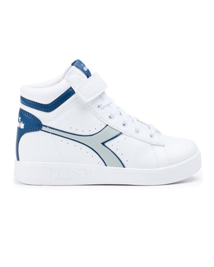 diadora game p high ps baby bianco blu 173763C0079 DIADORA
