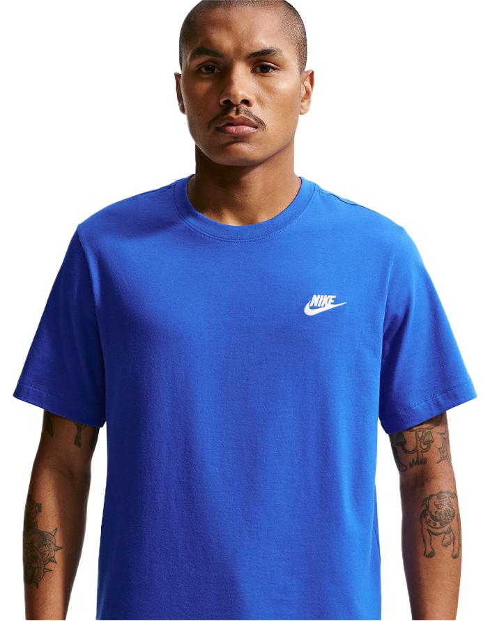 nike m nsw club tee uomo blue royal 