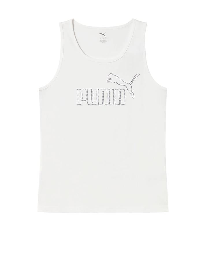puma set completo  ess logo tank+shorts  rhinestone strass 