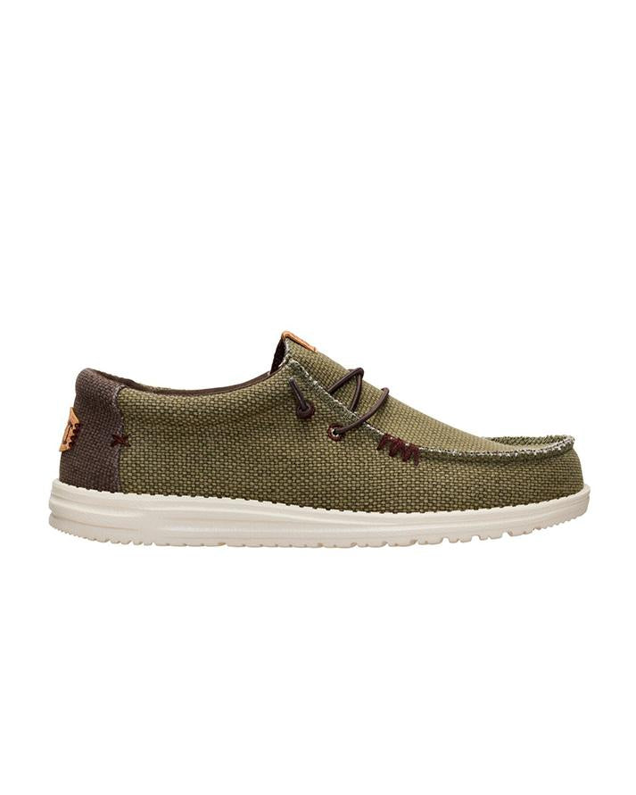 hey dude wally braided Burnt Olive/Delicioso Brown 