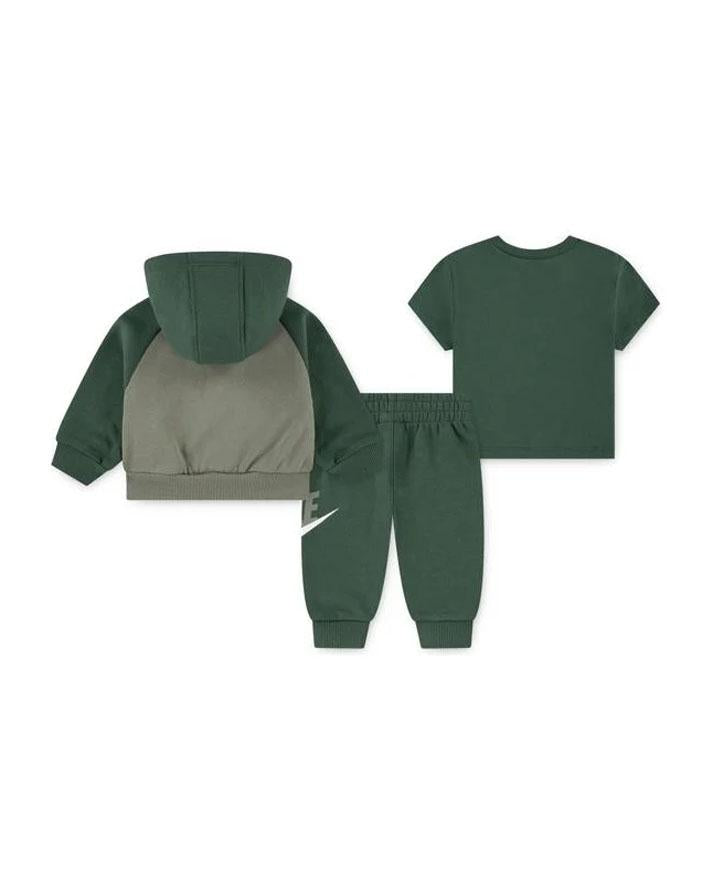 Nike Set Tre Pezzi Rosa Verde Infant 66N341F1J NIKE