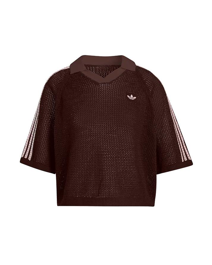 adidas  crochet polo 