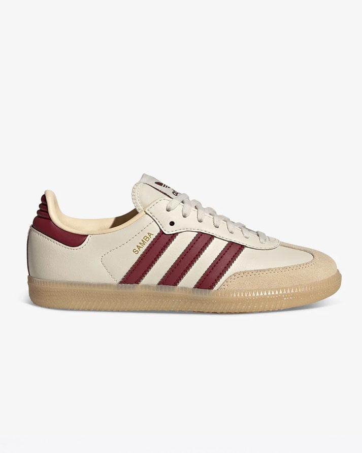 Adidas Samba OG J Pelle Beige Bordeaux JQ855454 ADIDAS