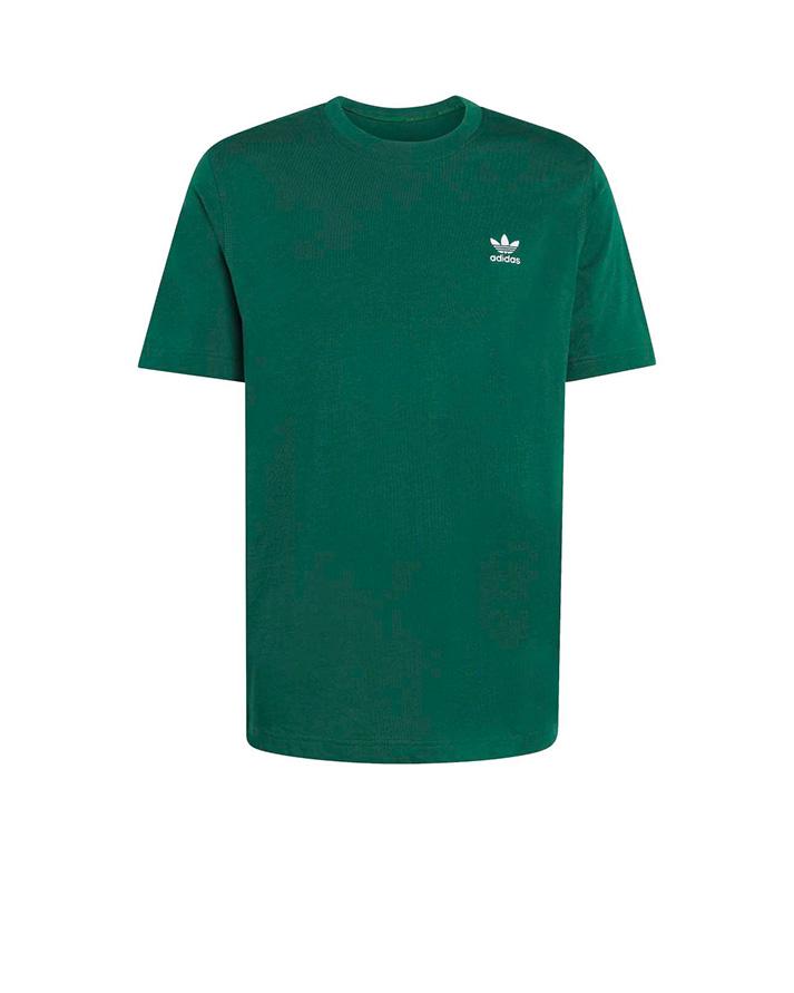 adidas trefoil ess tee green uomo 