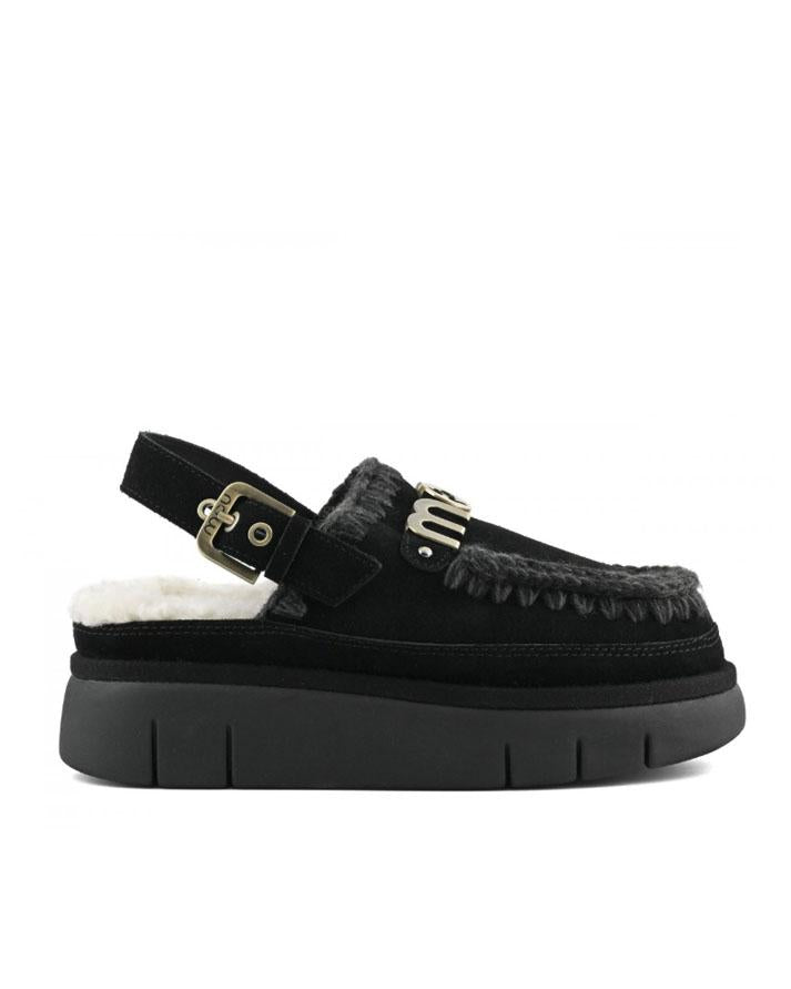 Mou Bounce Clog Back Strap Nero FW531026ABKBK MOU