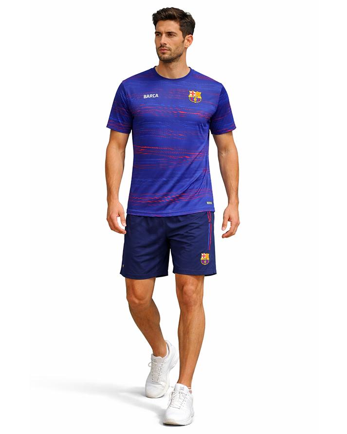 roger's set completo barcelona f.c. tee+shorts 