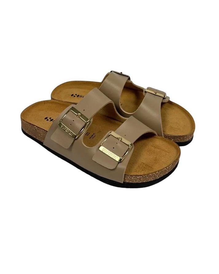 superga sandalo cuoio 