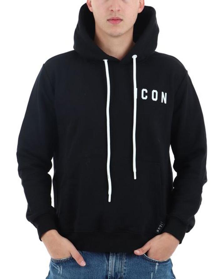 Icon Felpa Uomo Nera. ICUF2W6F008NERO ICON