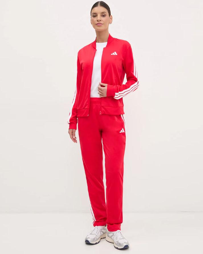 Adidas Tuta Completa Rossa Donna 