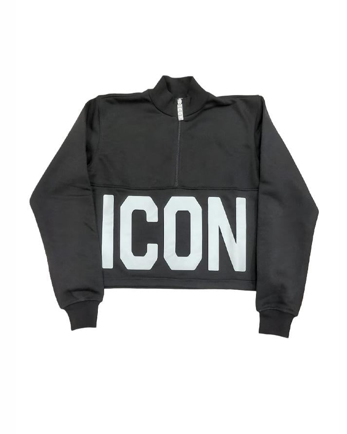 Icon Felpa Donna Nero ICDF2W6F003NERO ICON