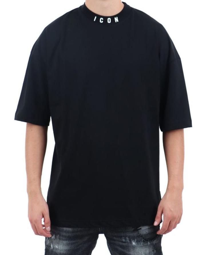 Icon T-shirt Uomo Nera ICUF2W6T007OFFWHITE ICON