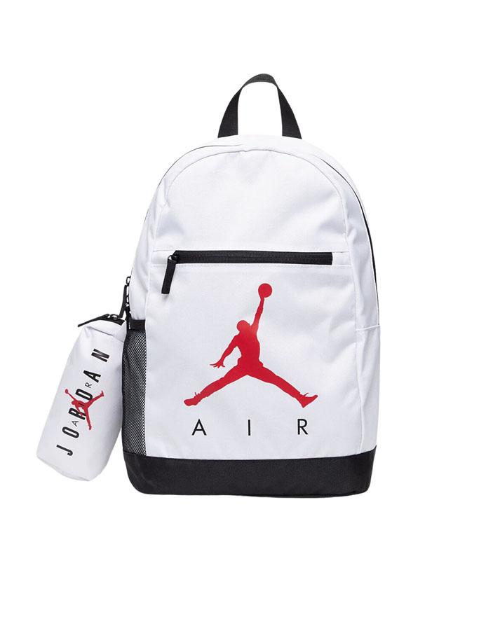 Jordan School backpack white black red 9B0503001 NIKE
