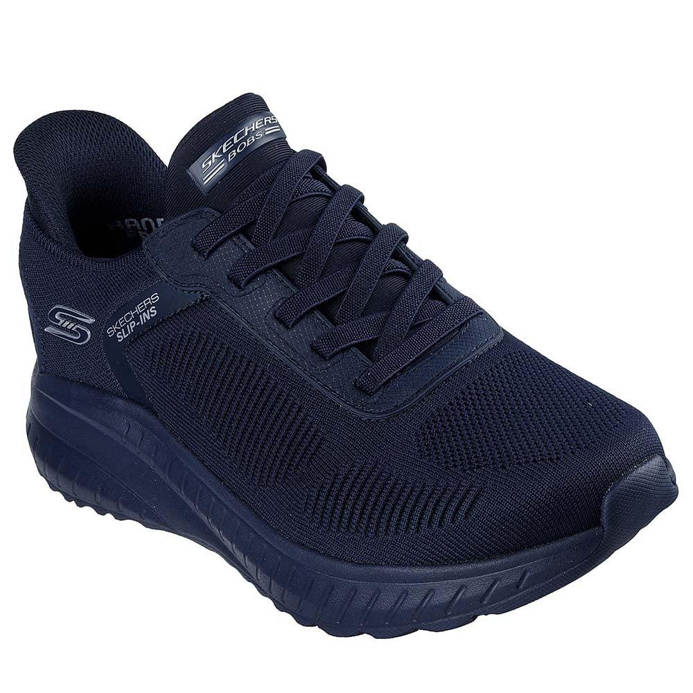 skechers  bob squad cha blu navy uomo 