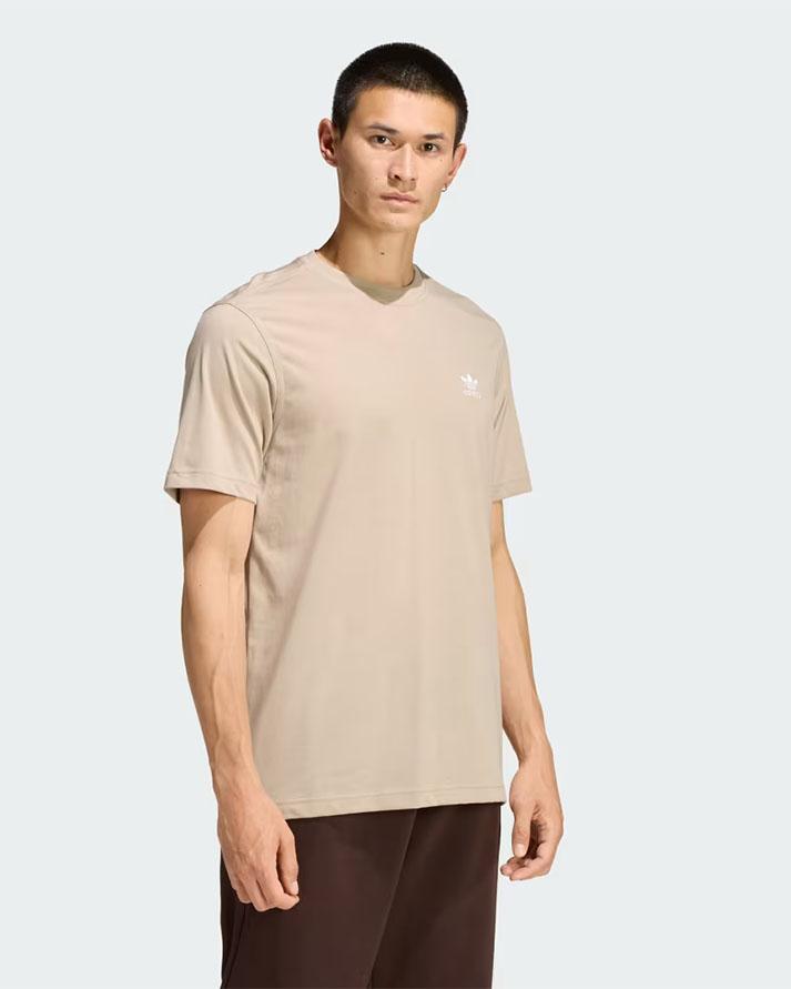 adidas  trefoil ess tee beige 