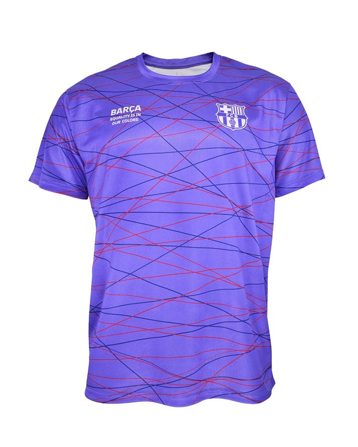 roger's set completo tee+shorts barcelona f.c. uomo 