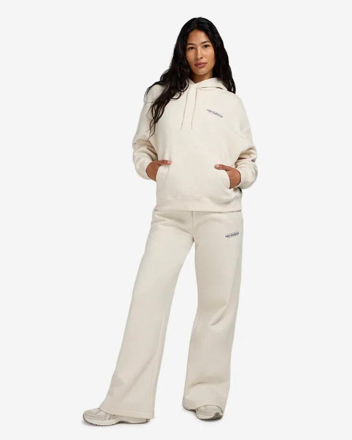 New Balance Tuta Completa reimagined fleece Panna Donna WT53515LIN NEW BALANCE