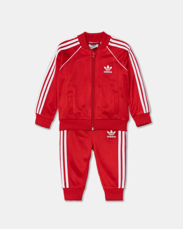Adidas Tuta Completa Rosso Baby 