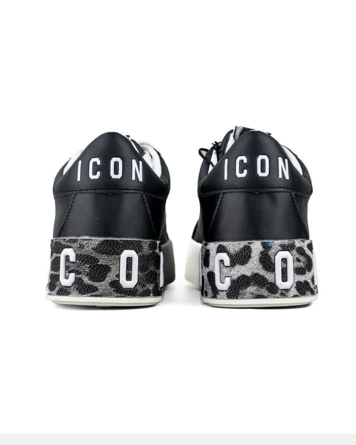 Icon  Sneakers Nere/ Leopardo Donna IC05204SDNERO ICON