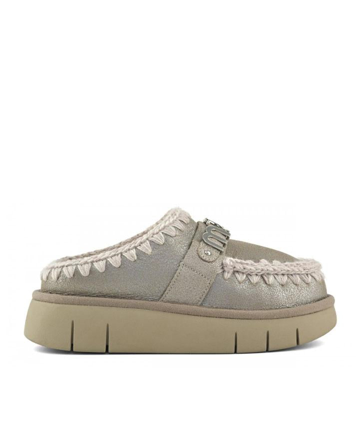 Mou Bounce Clog Special Leather Stone  FW531001BSTM MOU