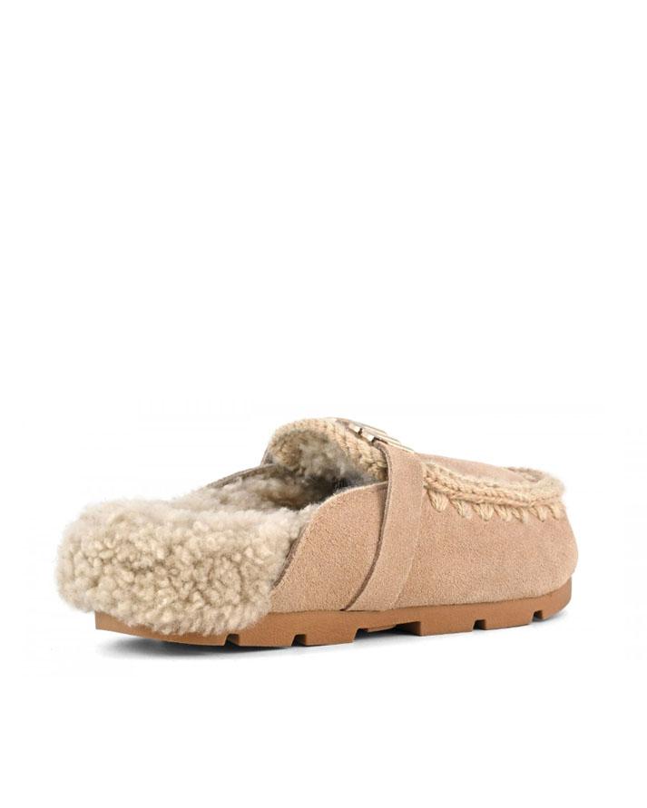 Mou Slide Big Letter Logo Beige FW431000ACAM MOU