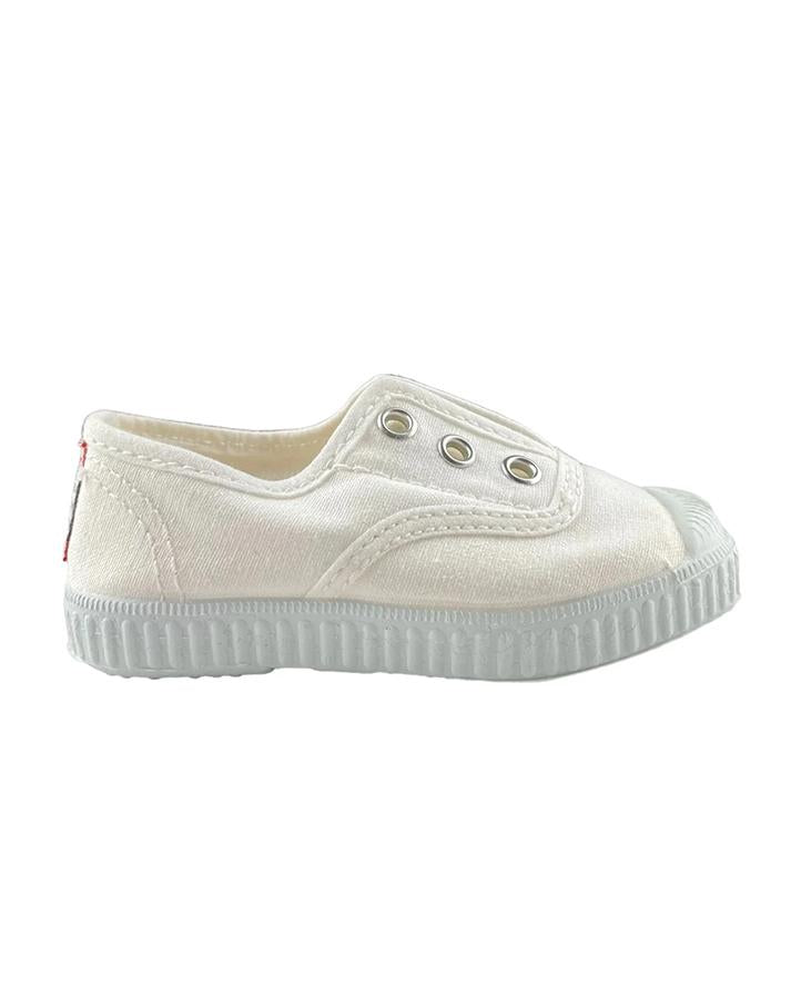 cienta snekers inglesi slip-on white kids 