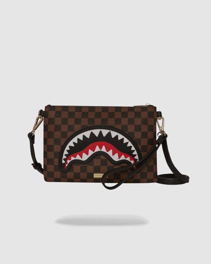 Sprayground sawtooth sharks in paris crossover clutch 910B7841NSZASS SPRAYGROUND