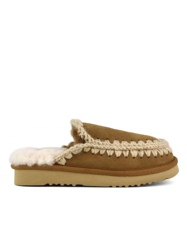 Mou Eskimo Slipper Cognac Suede FW101125ACOG MOU