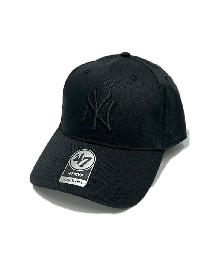 47 Cappellino Raised Basic New York Yankees total black 