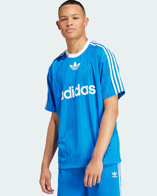 Adidas t-shirt adicolor blu