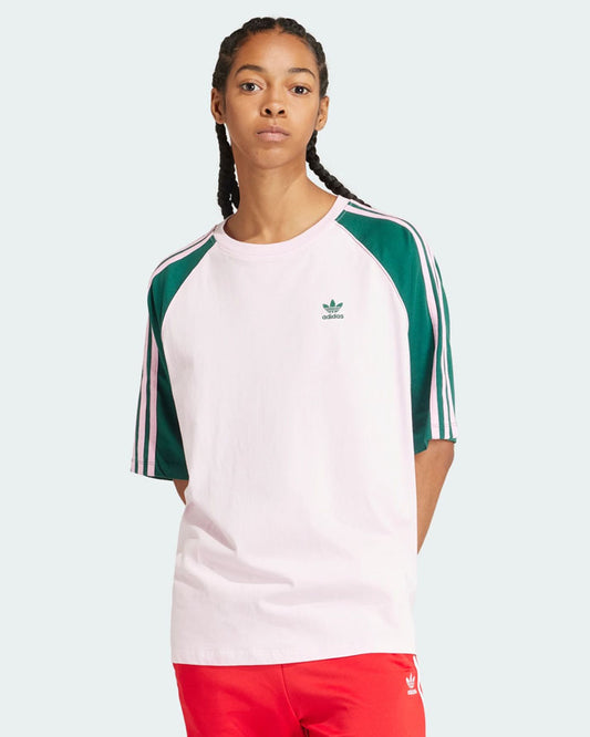 Adidas colorblock oversized long-sleeve top