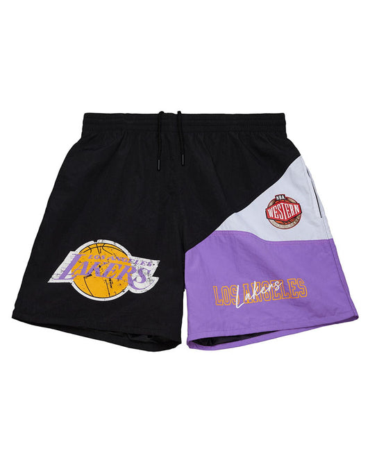 Mitchell&Ness nba woven shorts vintage logo lakers<BR/>